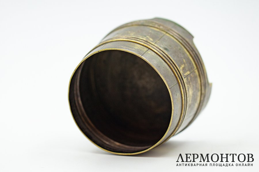 Ушат в русском стиле. Россия, фирма Norblin  Co, 1890 - 1914 гг. Бронза.