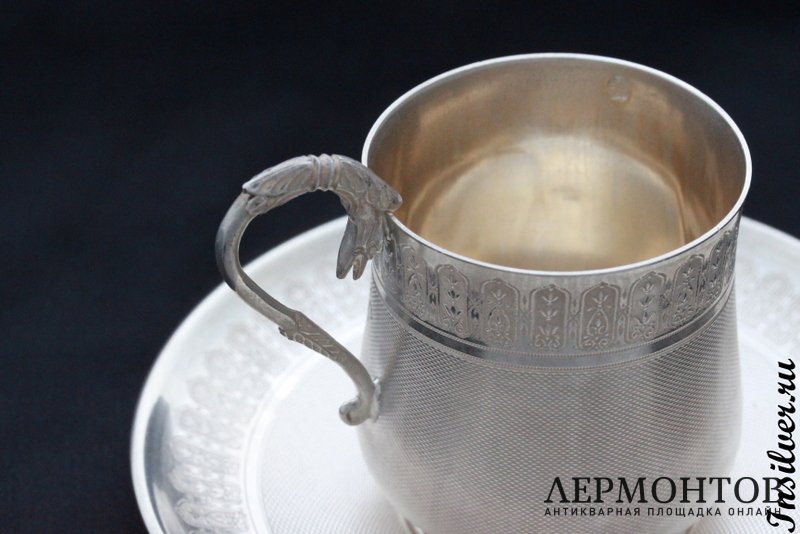 Кофейная пара Ernest COMPÈRE. Серебро 950. Франция