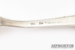Нож сервировочный. Германия, фирма Otto Kaltenbach, нач. 20 в. Серебро 800 пробы.