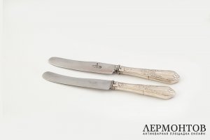 Набор столовых ножей на 6 персон. Российская Империя, Н. Павлов, 1908-1917 гг. 84 пр.