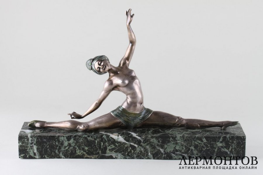 Скульптура Танцовщица в стиле Ар Деко. Франция, Париж, авт. мод. Morante, 1920-1930 е