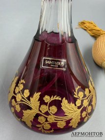 Флакон для духов с пульверизатором. Хрусталь, Saint-Louis, Франция, 1970–1980 годы