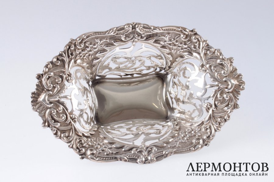 Конфетница M.Bro. Серебро 925. Англия