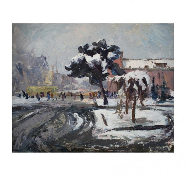 Картина из серии Весна-Лето. N6. Чурсин К.Н. Картон, масло. XX в.