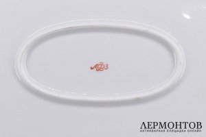 2 блюда, Кремлевский сервиз. Фарфор. СССР, ЛФЗ, 1960е-70е.