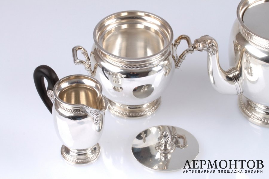 Чайно-кофейный сервиз Henin et Cie. Серебро 950. Франция