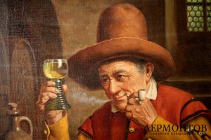 Картина. Виноделие. Художник Emil Kuhlmann-Reher. Холст, масло.