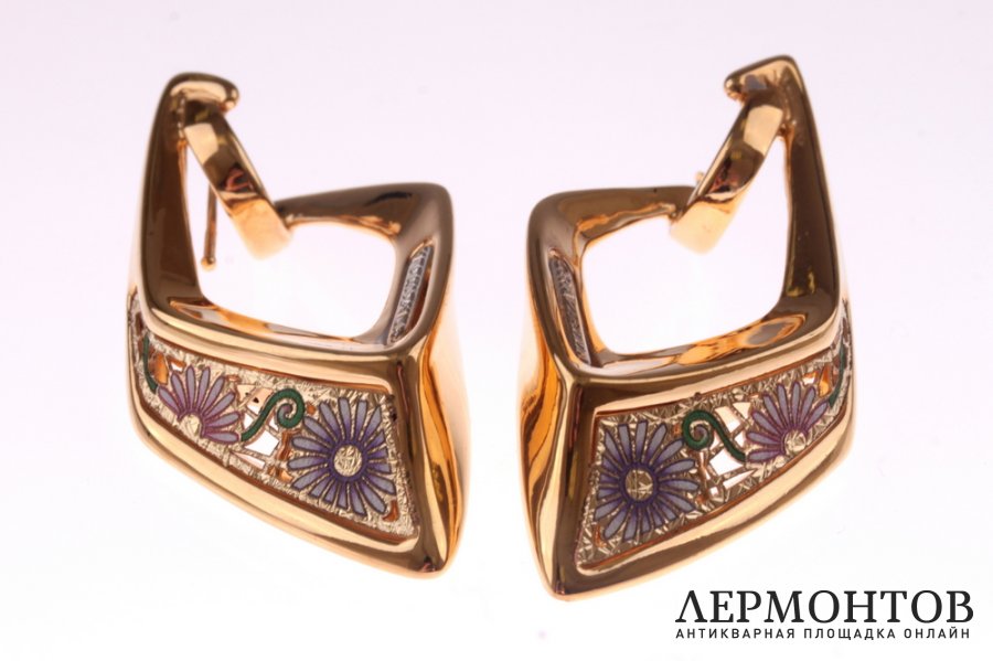 Серьги Graziella. Золото 585. Италия