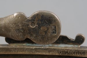 Вазочка для конфет с ручкой. Россия, Москва, мастер Н.С.С., кон. 19 в. Серебро 84 пр.