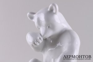 Статуэтка Медвежонок. Фарфор. Бельгия, Серабель, Cerabel, 1930-е.  