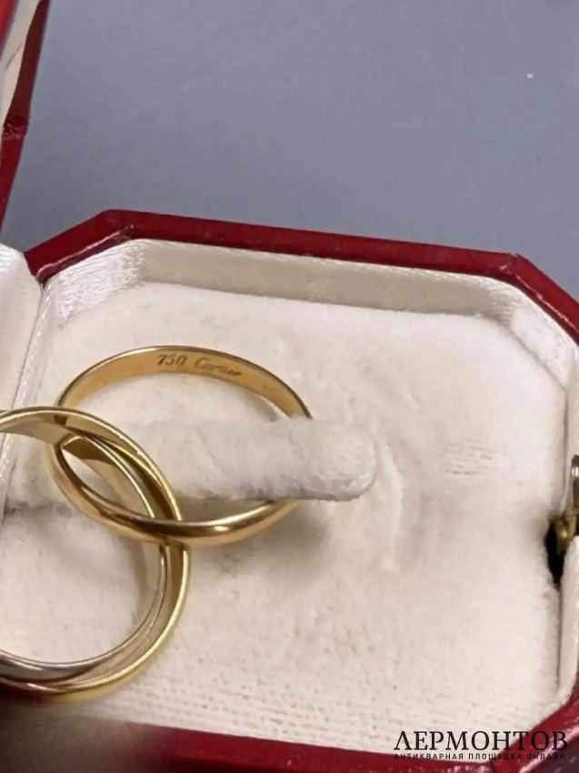 Кольцо «Trinity», размер 17. Золото 750 пробы, Cartier
