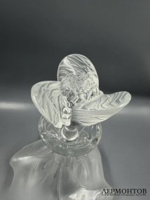 Декантер с пробкой-цветком. Хрусталь, Lalique, Франция, 20 век