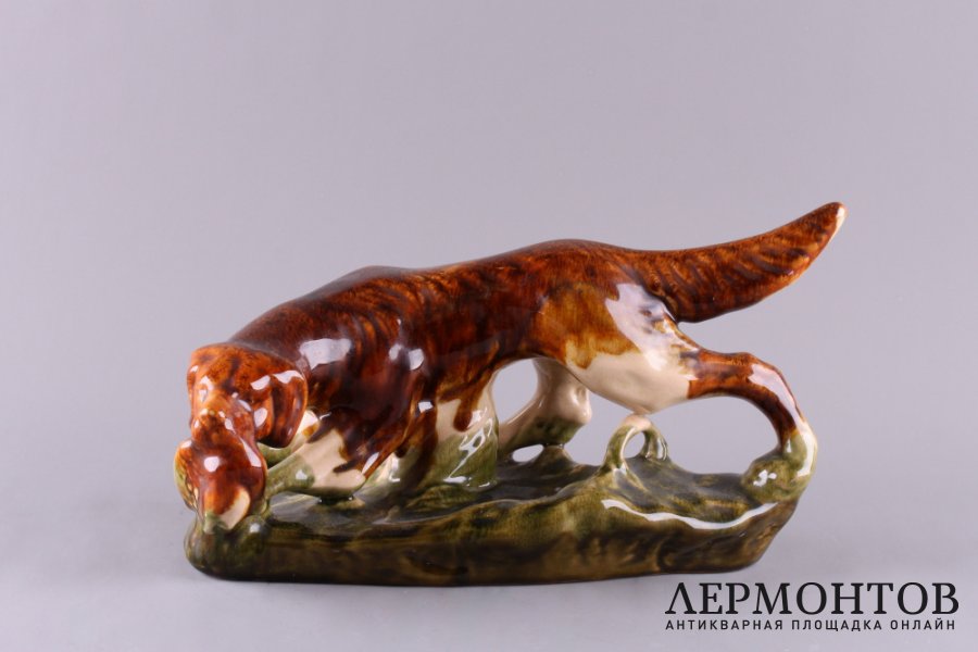 Статуэтка Собака с дичью. СССР, 1950-60 е гг.