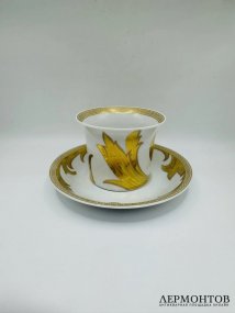 Чайная пара «Arabesque Gold». Фарфор, золото, Rosenthal и Versace, Германия