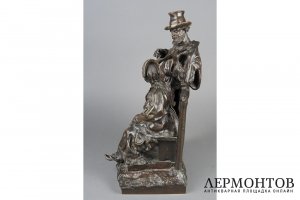 Скульптура Балалаечник. Россия, авт. мод. В.Я.Грачев. Кон. 19 - нач. 20 вв. Бронза