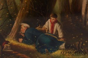 Шкатулка. Ловец птиц. СССР, Федоскино, художник Зерцалов, 1965 год.