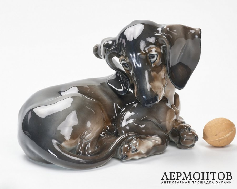 Статуэтка «Такса». Фарфор, Rosenthal, Германия