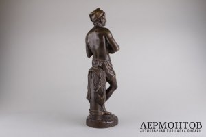 Скульптура Неополитанский музыкант. Франция, авт. С. Cumberworth, 1840 г. Бронза. 