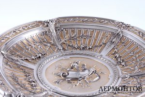 Блюдо в стиле Empire. Серебро 950. Франция