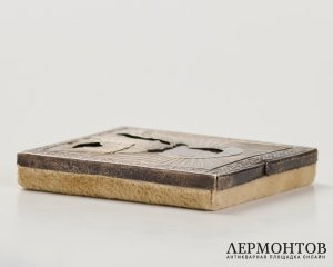 Икона дорожная «Господь Вседержитель». Серебро, современная работа