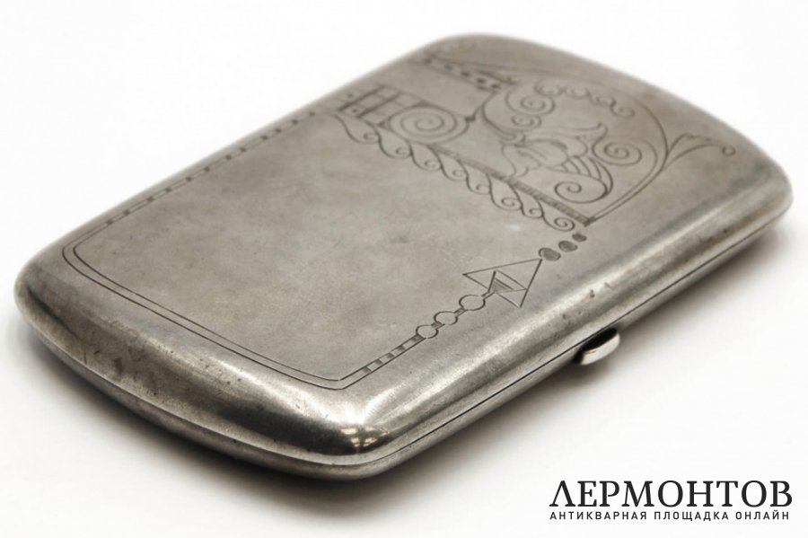 Портсигар. Серебро 84 пр. Россия, Хлебников И.П., 1908-1917 гг.