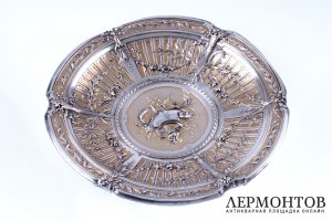Блюдо в стиле Empire. Серебро 950. Франция