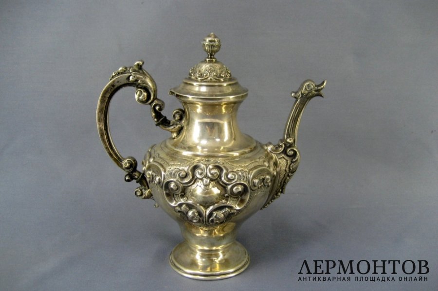 Сервиз. Серебро 900 пробы. Португалия, XIX век.