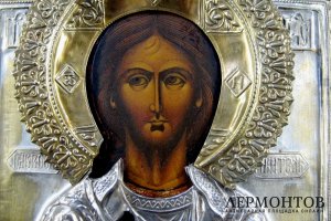 Господь Вседержитель. Дерево, темпера, бронза. Россия, XIX век.