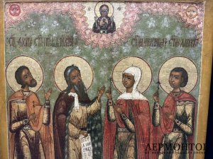 Икона Св. Илия, Параскева Пятница, Флор, Лавр. Кон. 17 - нач. 18 века. Экспертиза.