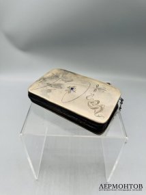 Кошелёк в стиле модерн. Серебро 84 пробы, Россия, 1908–1917 годы