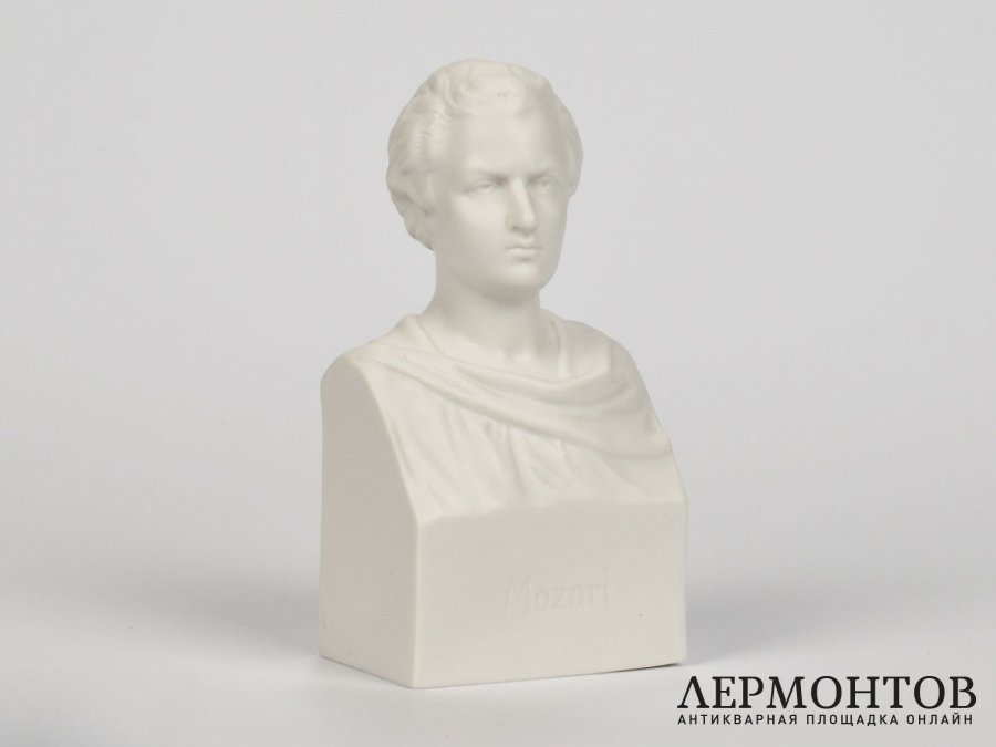 Статуэтка «Моцарт», бюст. Фарфор, Goebel, Германия, начало XX века
