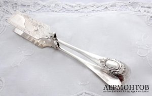 Щипцы для спаржи. Серебро 950. Австрия