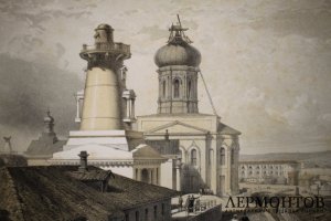 Литография. Адмиралтейство в Севастополе. Крымская война. У. Симпсон. Лондон, 1855 г.