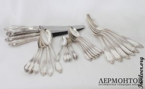 Столовый сервиз Radke. Серебро 84. Российская империя