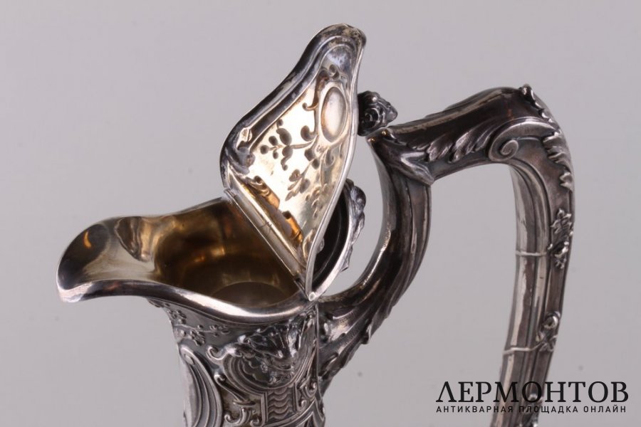 Парные графины для вина. Серебро 950 пробы. Франция, кон.19 века.