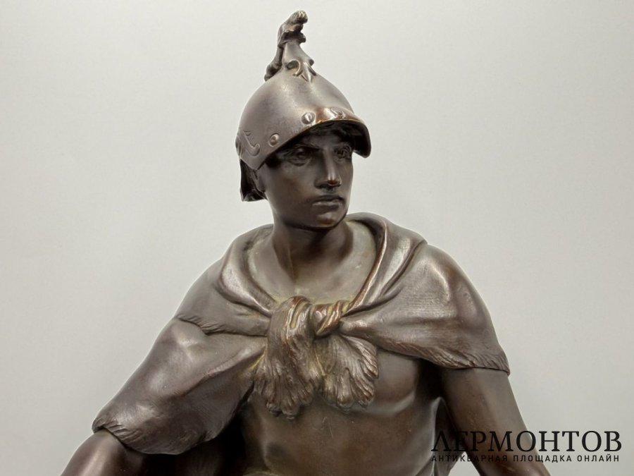 Скульптура Римский воин. Франция, кон. 19 в., автор Эмиль Луи Пико. Бронза, патина.