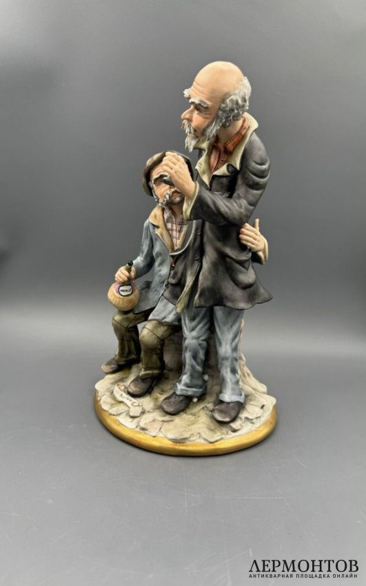 Статуэтка «Веселье». Бисквит, роспись, Villari, Италия, 1980–1990 годы