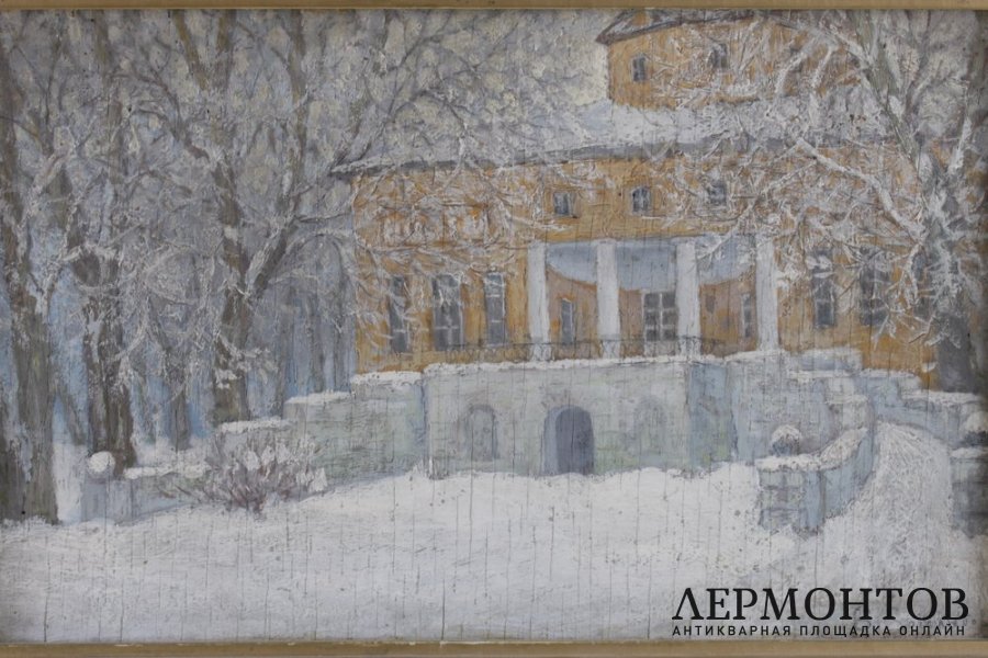Картина Дворянская усадьба. Россия, худ. Б.М. Боголюбов, нач. 20 в.
