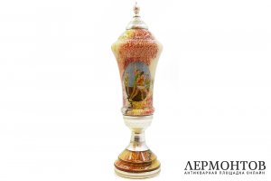 Спортивный кубок Баскетбол. СССР, 1960-1970-е гг. Стекло, латунь.