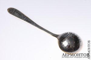 Ложка для варенья с чернью. Серебро 875. СССР