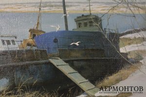 Картина. Козорезенко П.П. младший. На берегу. 2004 год
