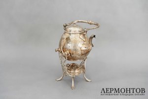 Бульотка. Металл, серебрение. Европа, XIX век.