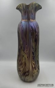 Ваза для цветов в стиле модерн. Радужное стекло, Loetz, Богемия, 1900-е годы