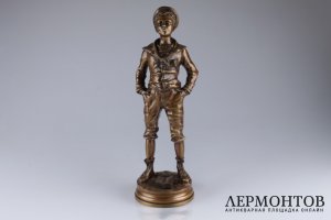 Скульптура Свистун. Франция, Париж, конец 19 в. Бронза. 