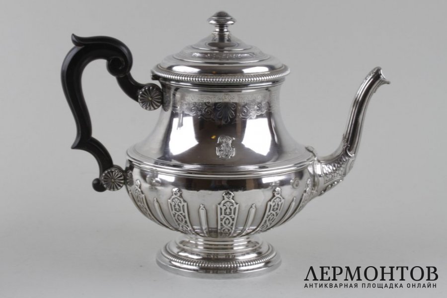 Чайный и кофейный сервиз Bointaburet. Серебро 950 пробы. Франция, конец XIX в.