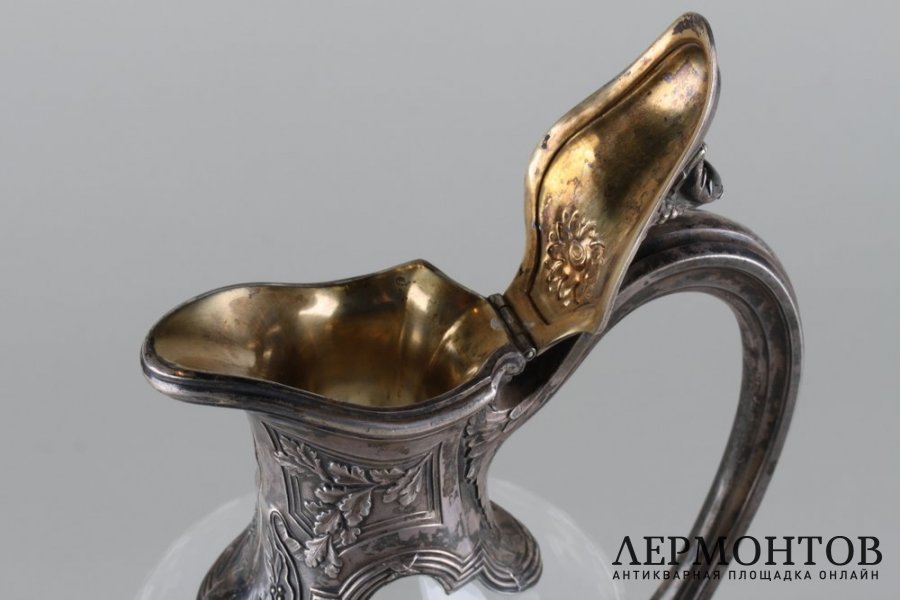 Графин в стиле Людовика XVI. Серебро 950 пробы.Фирма A. Risler  Carre, 1897-1912 годы.
