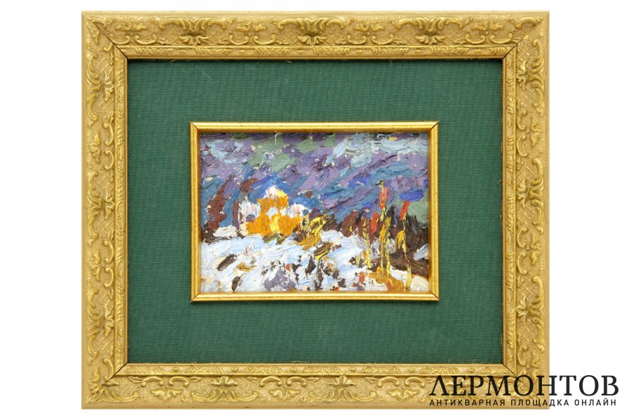 Картина. Академическая дача им. И.Е. Репина, 1970-е гг. Комиссаров Иван Еремеевич. 