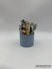 Шкатулка «Коты» из серии «Benedikt & Friends». Фарфор, роспись, Villeroy & Boch, художница R. Benedikt, Германия