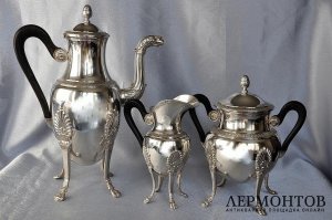 Сервиз RAVINET & DENFERT . Серебро 950. Франция