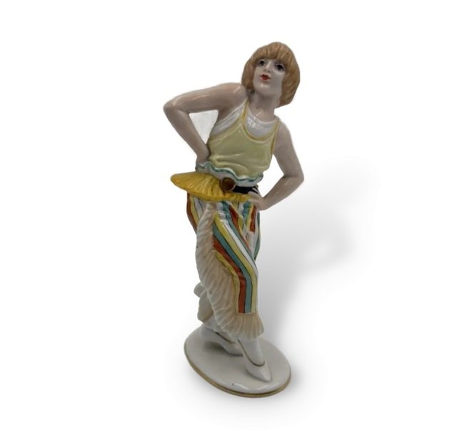 Статуэтка «Юмореска» (танцовщица Ло Хессе). Фарфор, роспись, Rosenthal, Германия, 1922 год